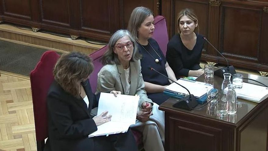 Las auditoras en el Tribunal Supremo en el juicio del caso mascarillas