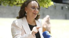 La secretaria general iberoamericana, Rebeca Grynspan, fue registrada este miércoles, durante una entrevista con Efe, en el marco de la XIV Conferencia Regional sobre la Mujer de América Latina y el Caribe, en Santiago de Chile.