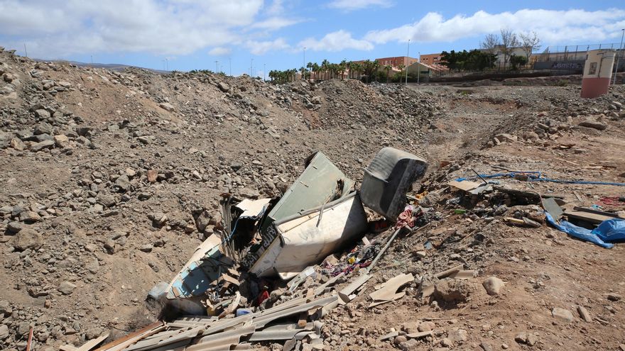 Pateras en una zanja.
