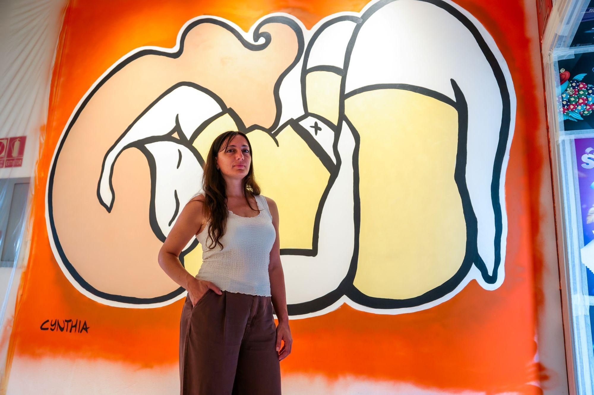Cynthia Saliba, artista urbana de Victoria (Malta).