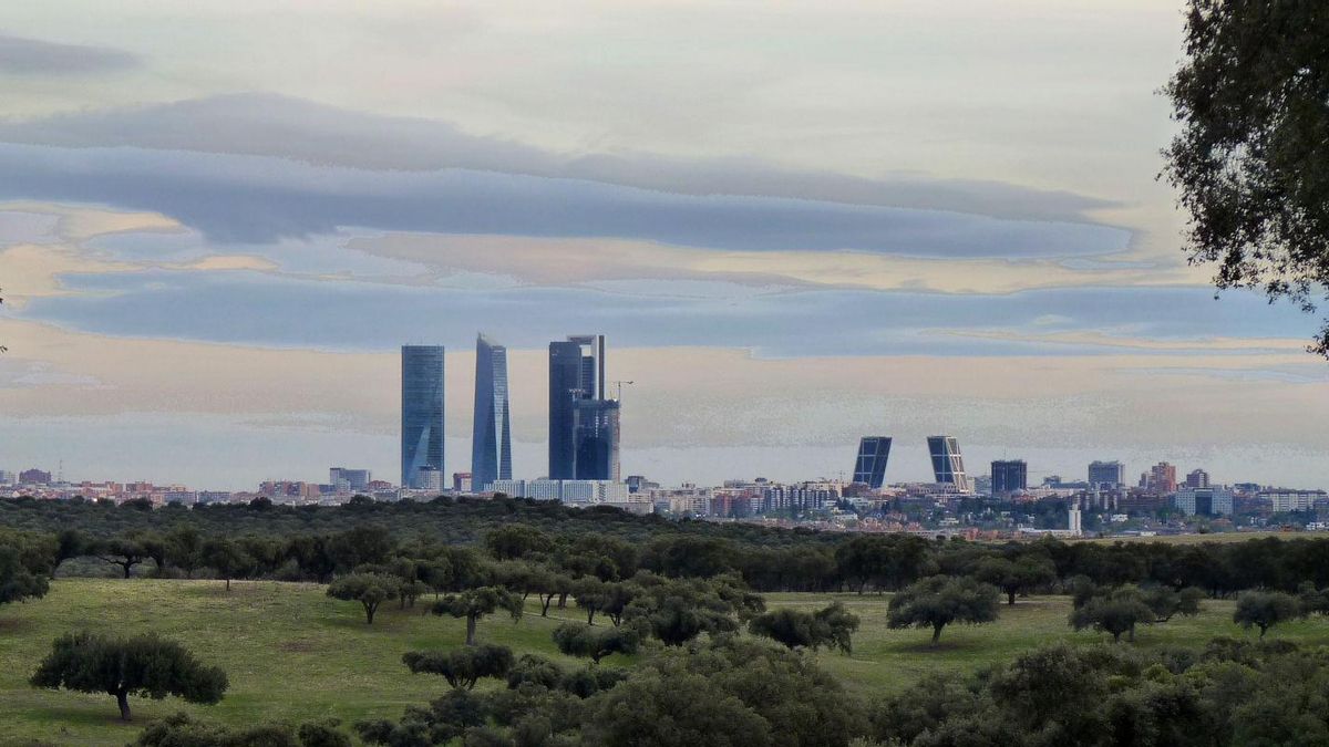 Vistas de la ciudad desde el monte de El Pardo