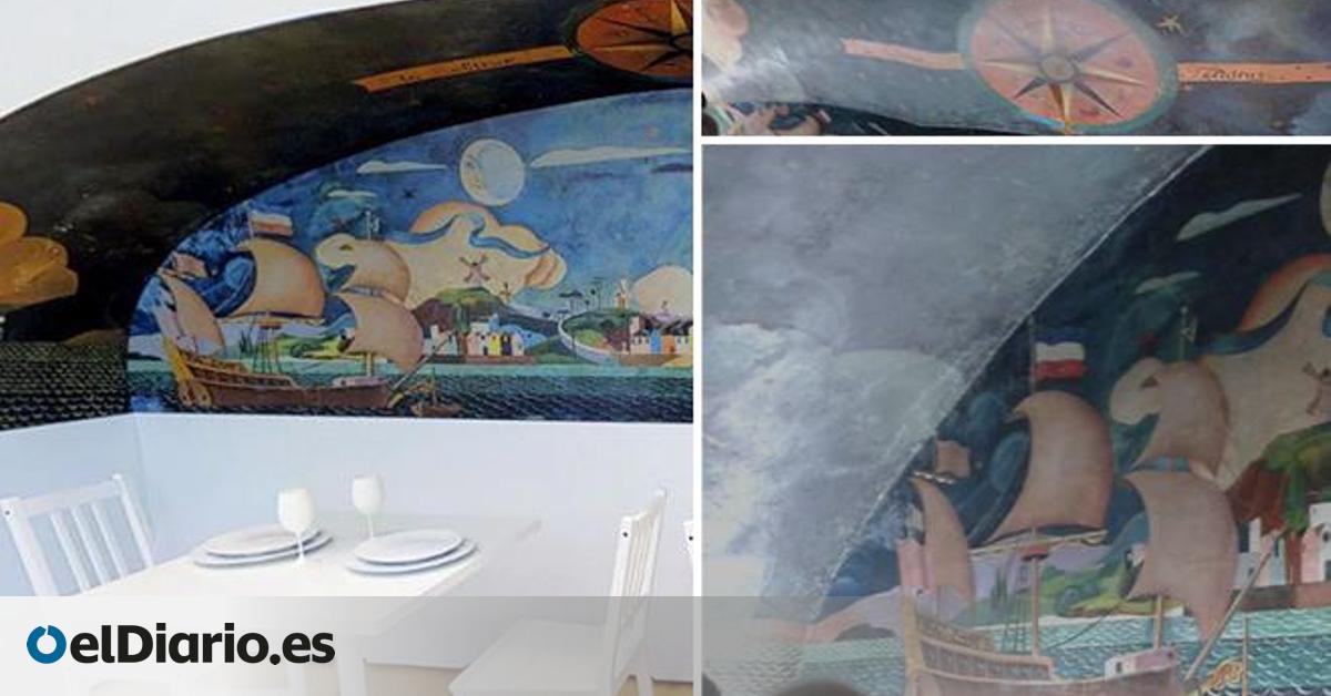 La Xunta declara bien de interés cultural los murales de Lugrís en un edificio en ruinas en A Coruña tras año y medio de tramitación