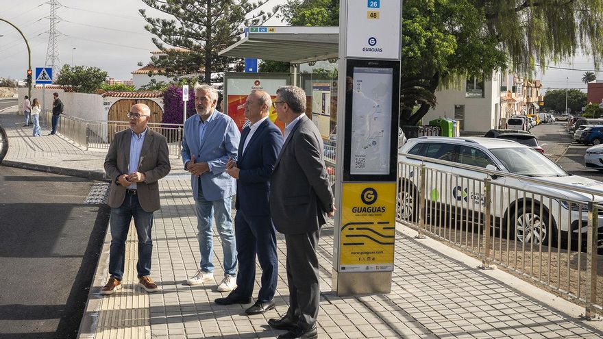 El Cabildo ha ejecutado una segunda actuación en el tramo de la GC-112 que se encuentra junto a la entrada del CEIFP Felo Monzón, donde se encuentran dos paradas de guaguas.