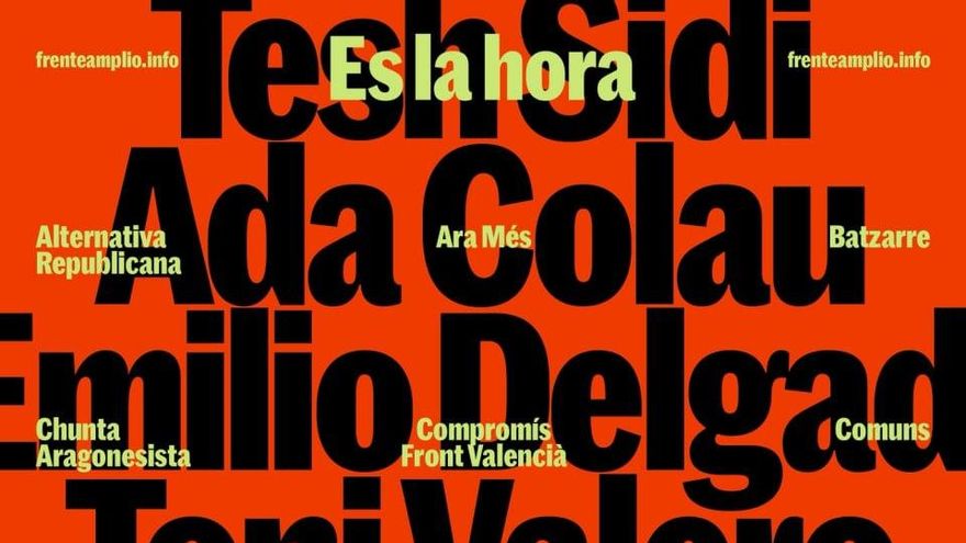 El cartel de presentación de 'Frente Amplio'.