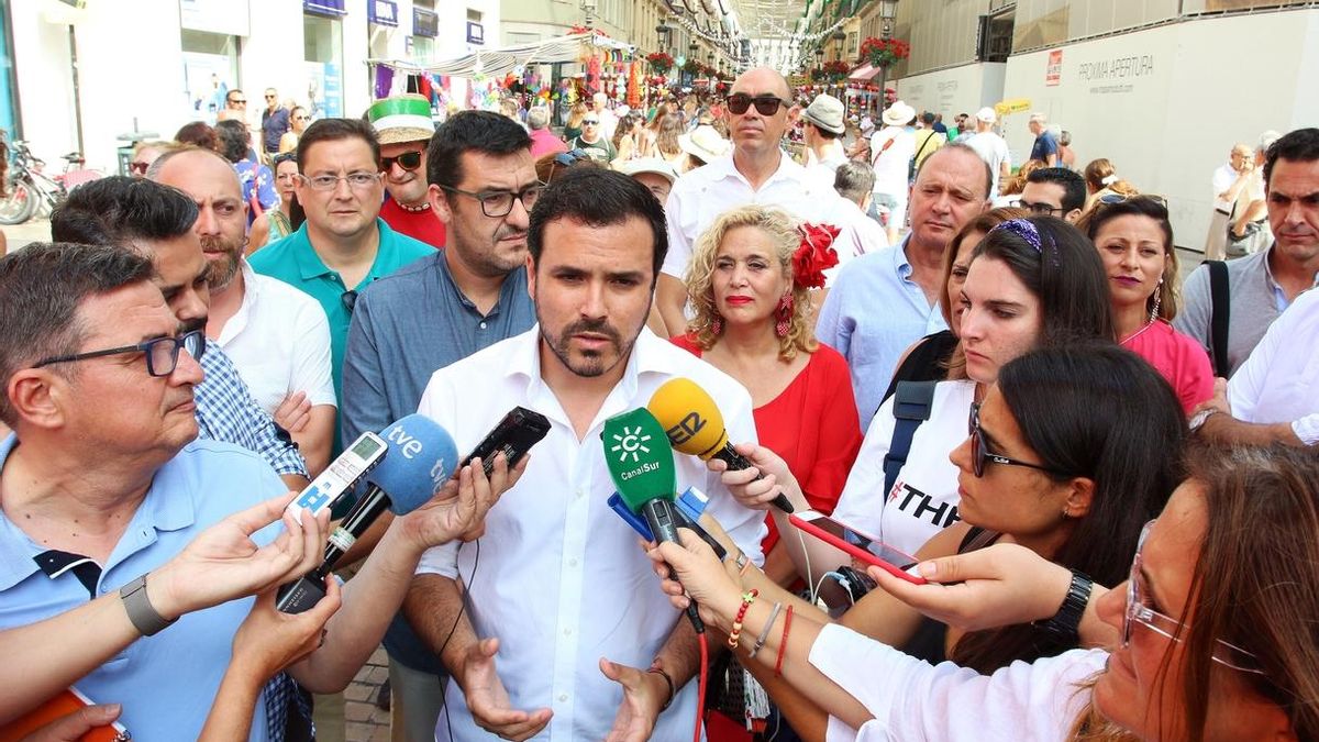 Detenido un varón que intentó agredir a Alberto Garzón (IU) en Rincón de la Victoria