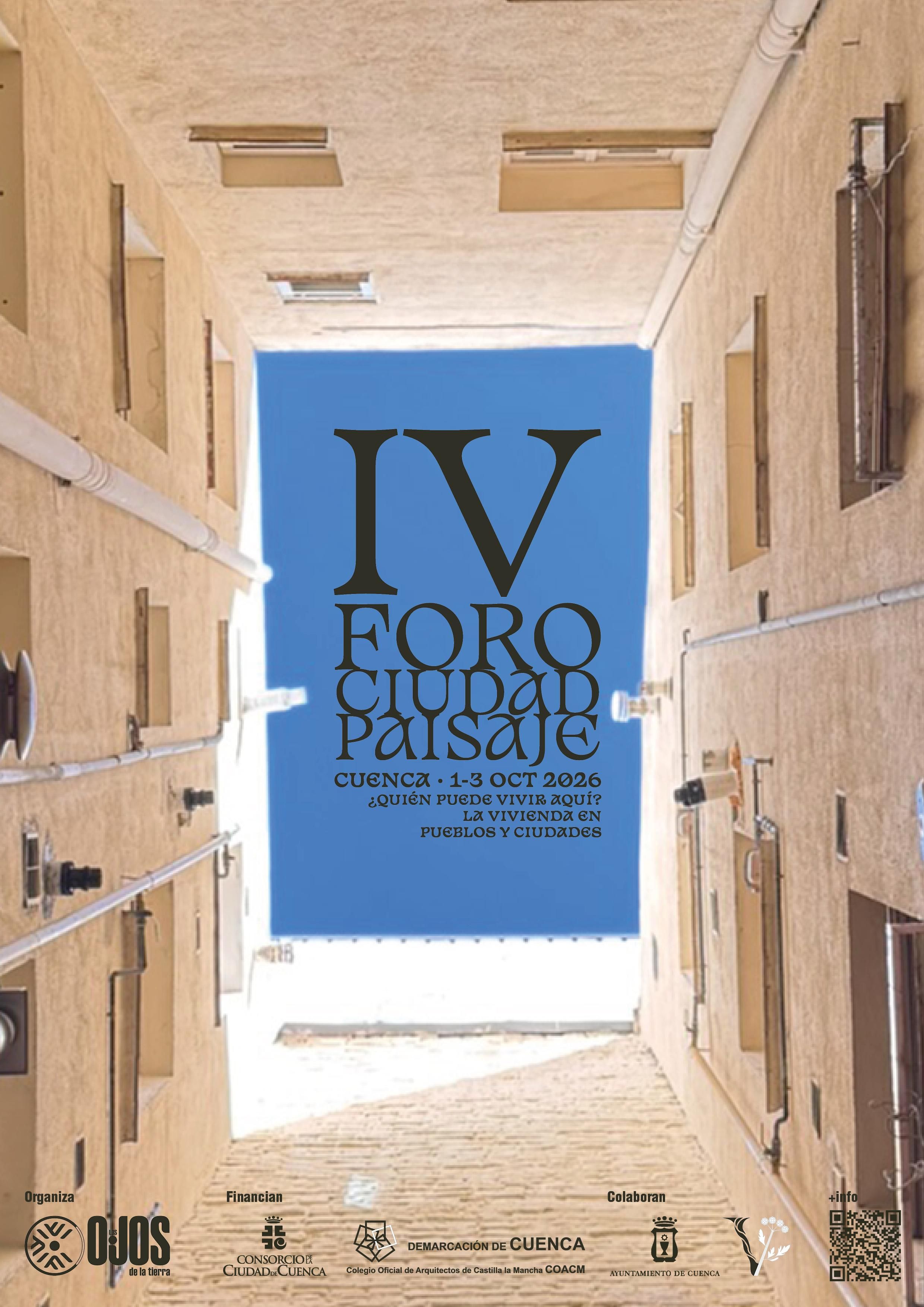 Cartel del IV Foro Ciudad-Paisaje de Cuenca