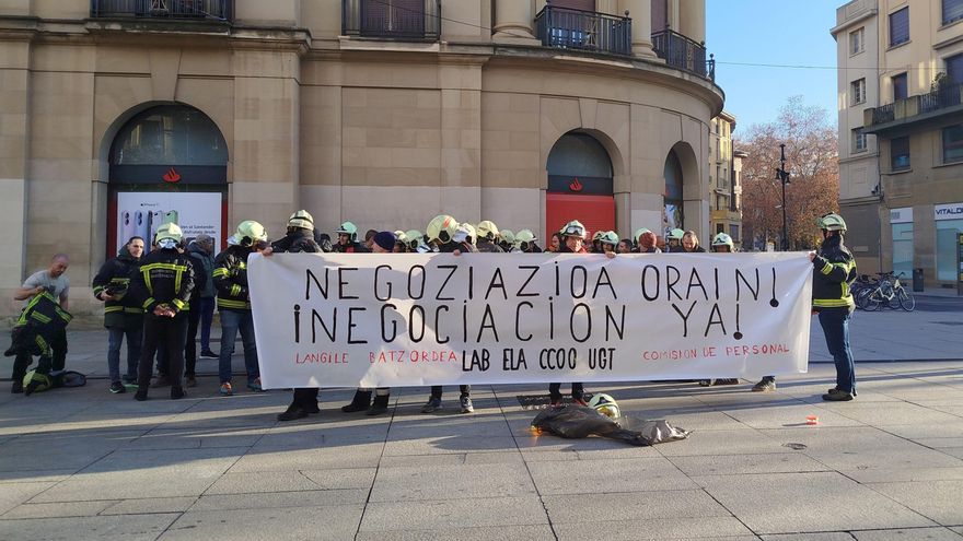 Bomberos denuncian que el Gobierno de Navarra ha roto las negociaciones para mejorar sus condiciones laborales