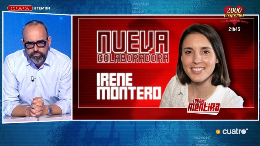 Risto da la sorpresa y ficha a Irene Montero como 'recambio' de Ábalos en 'Todo es mentira': "Va a dar mucho nivel"