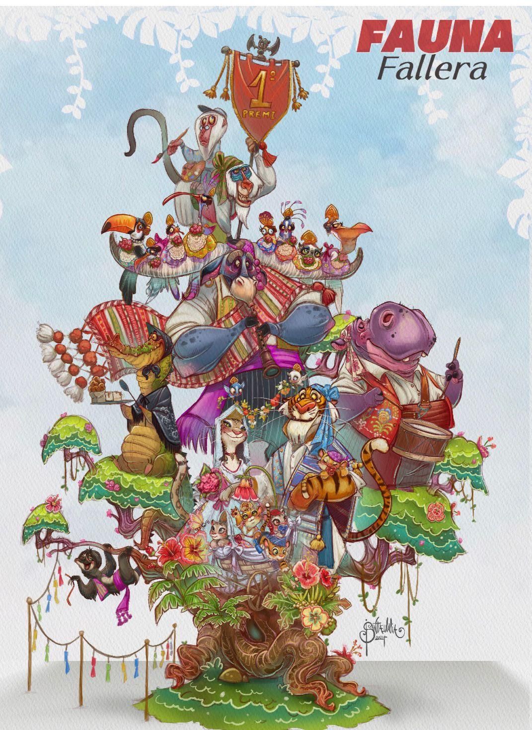 Boceto de la falla grande.