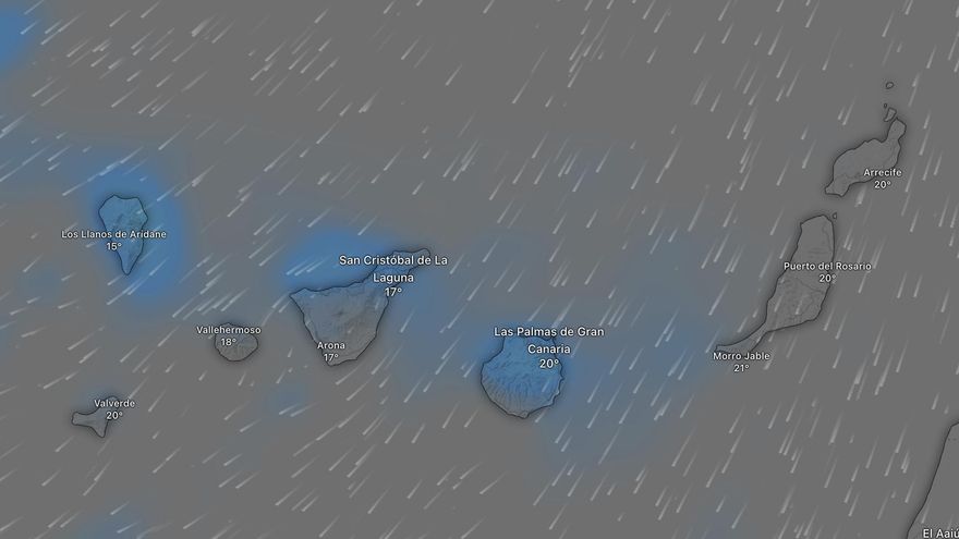 Varias islas de Canarias, en prealerta por lluvias este lunes