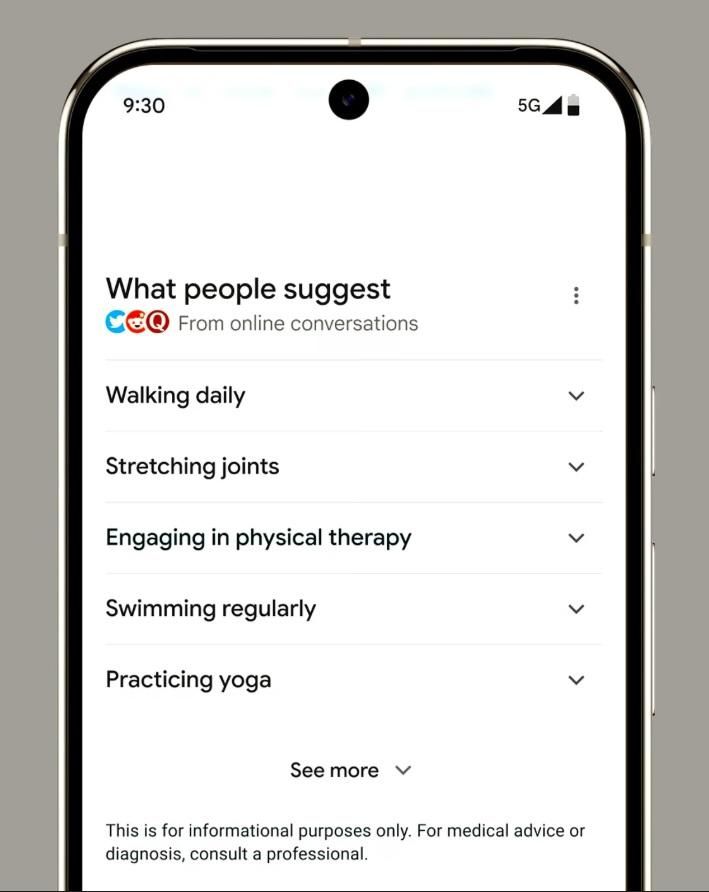 Imagen de la función "What People Suggest"