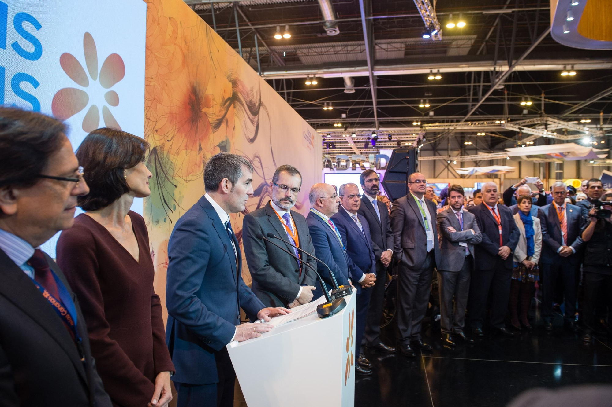 Inauguración del estand de Canarias en Fitur