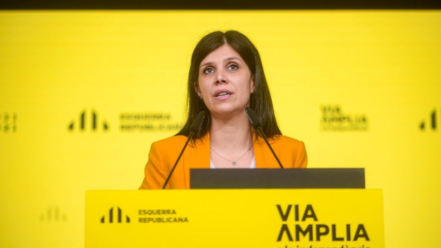 La secretaria general adjunta y portavoz de ERC, Marta Vilalta, en rueda de prensa telemática en una imagen de archivo.