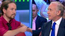 Pablo Iglesias y Eduardo Inda en televisión (La Sexta)