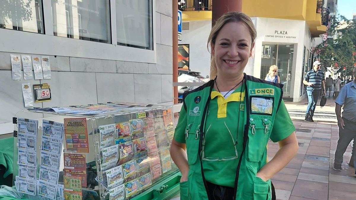 Vanesa Rodríguez reparte 175.000 euros en Los Llanos de Aridane en premios de la ONCE