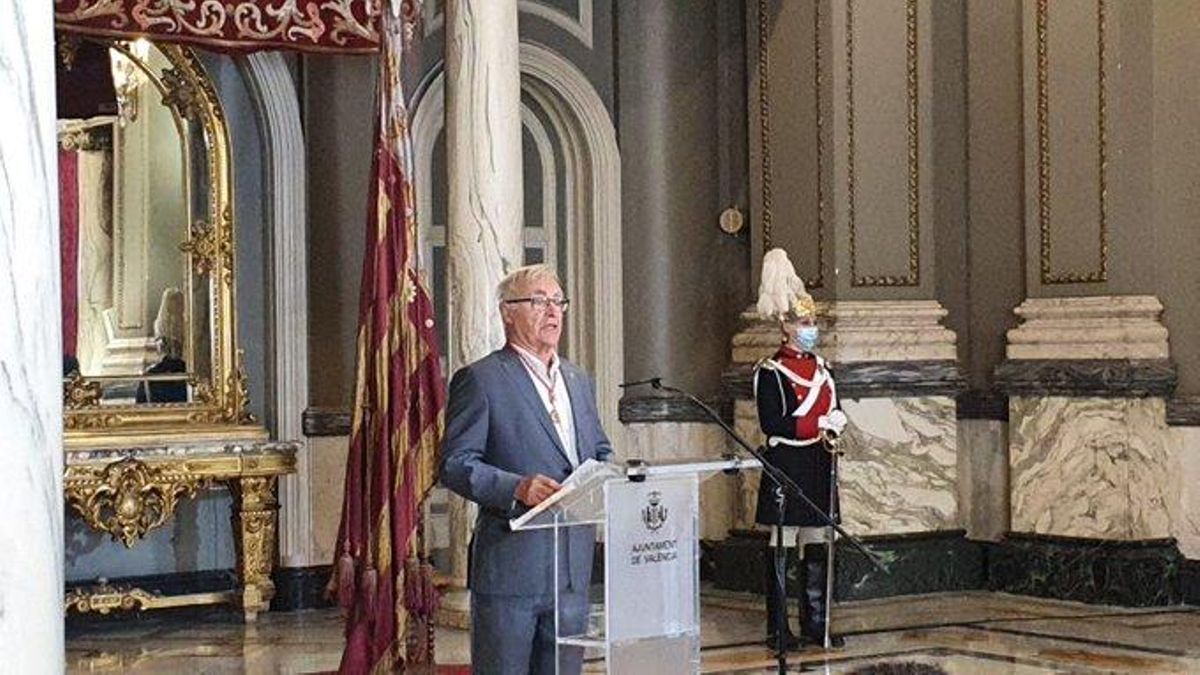 El alcalde de València, Joan Ribó, en su discurso institucional con motivo del 9 d'Octubre.