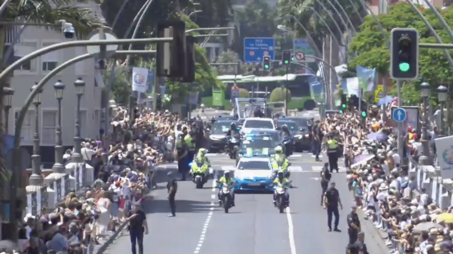 El Papa, en Santa Cruz de Tenerife.