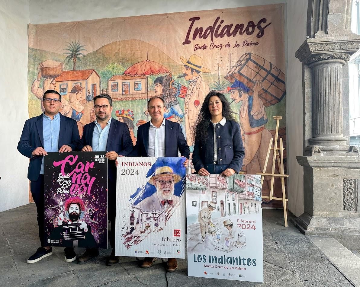 Acto de presentación del cartel del Carnaval de Santa Cruz de La Palma.