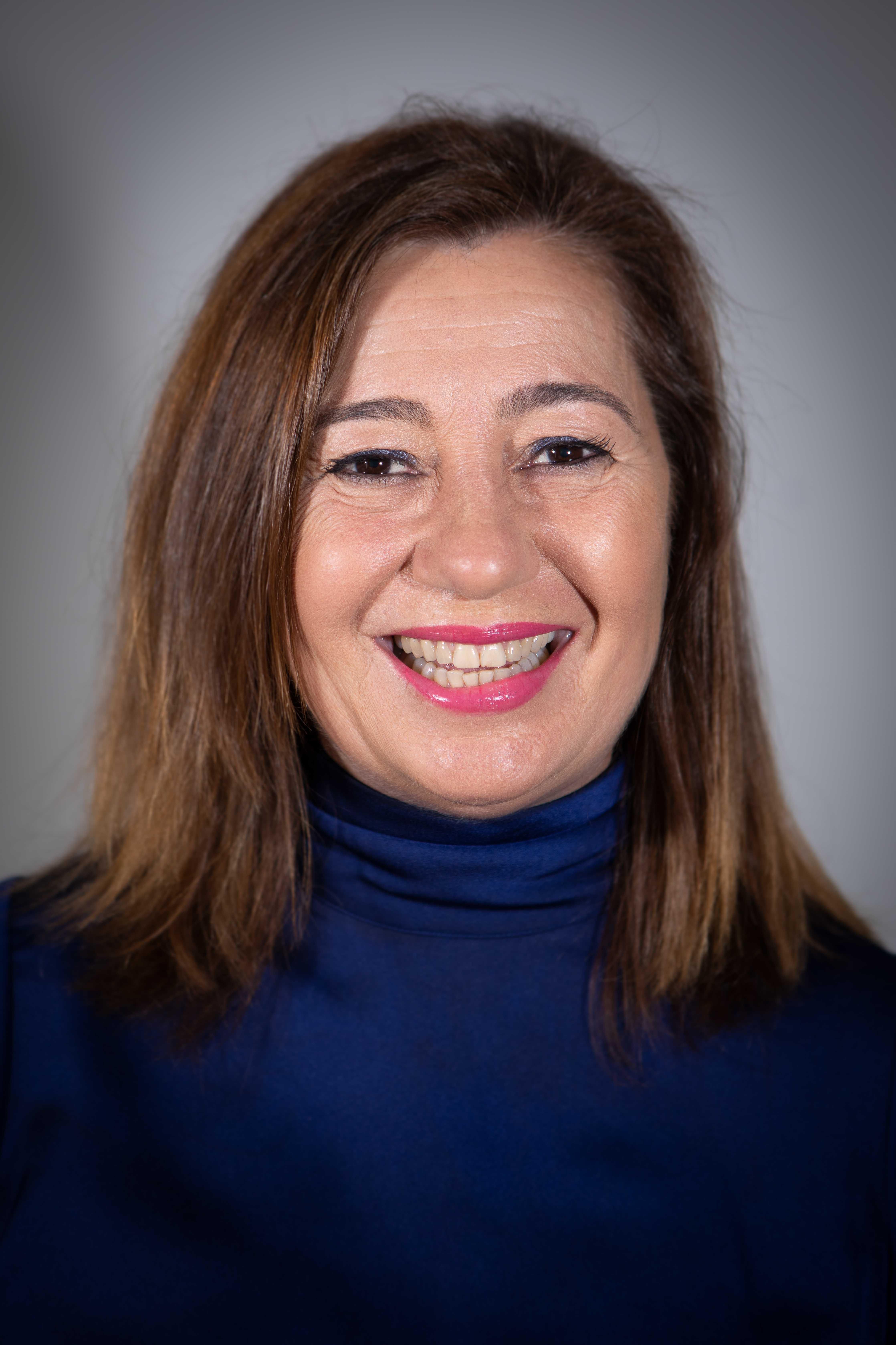 La candidata socialista y actual presidenta de Balears, Francina Armengol.