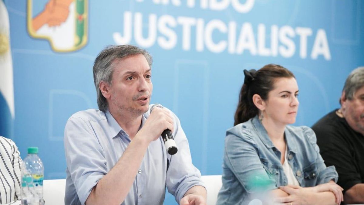 Máximo Kirchner en la reunión del Consejo del PJ