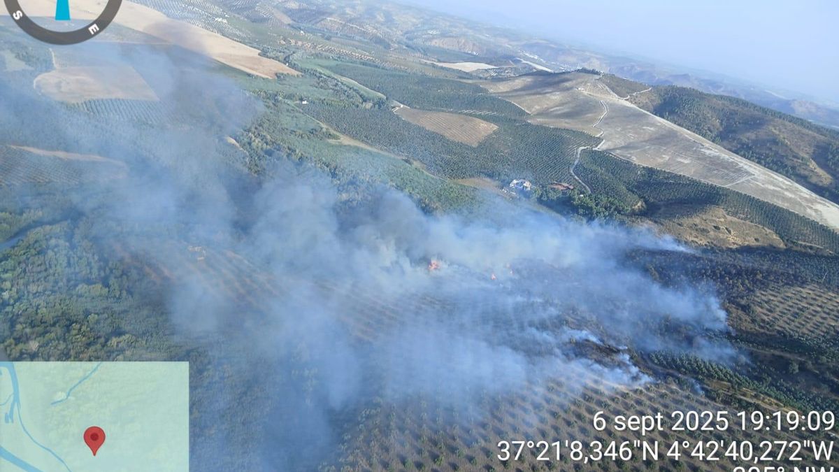 Declarado un incendio forestal en Badolatosa