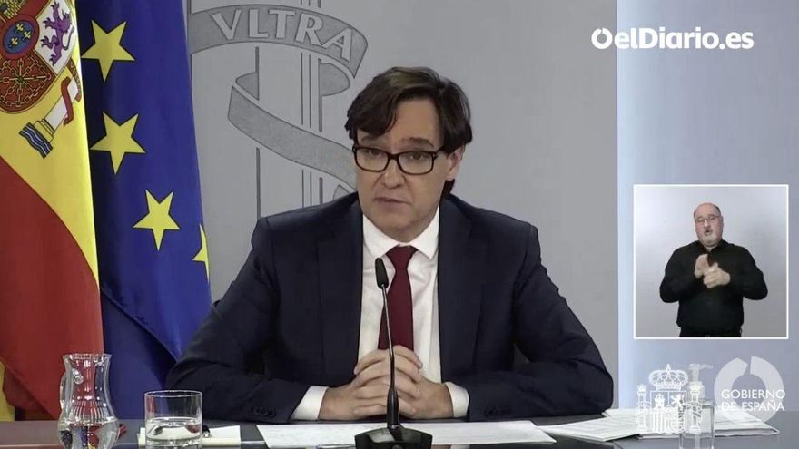 Ministro de Sanidad, Salvador Illa, en rueda de prensa
