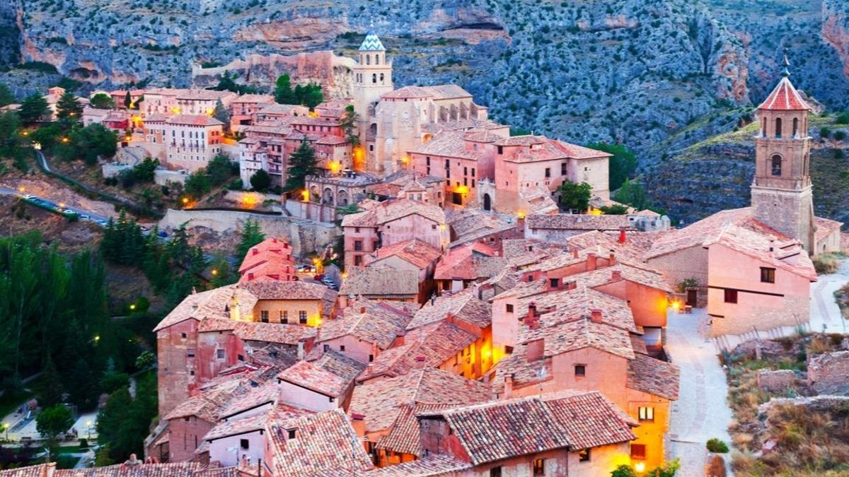 Albarracín al atardecer.