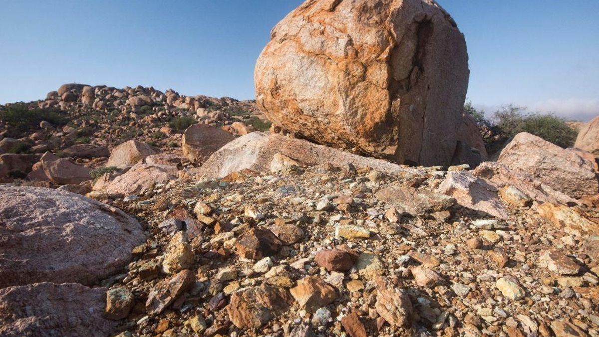 Vista de rocas de diversos colores en la mina de tierras raras de Ciudad del Cabo. Rodger Bosch / AFP / Getty Images