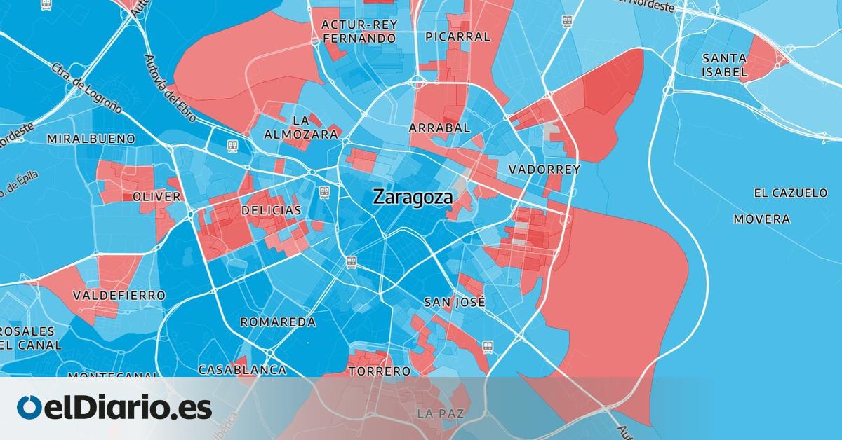 MAPA | ¿Qué votaron tus vecinos el 8F? Los resultados de las elecciones en Aragón 2026, calle a calle