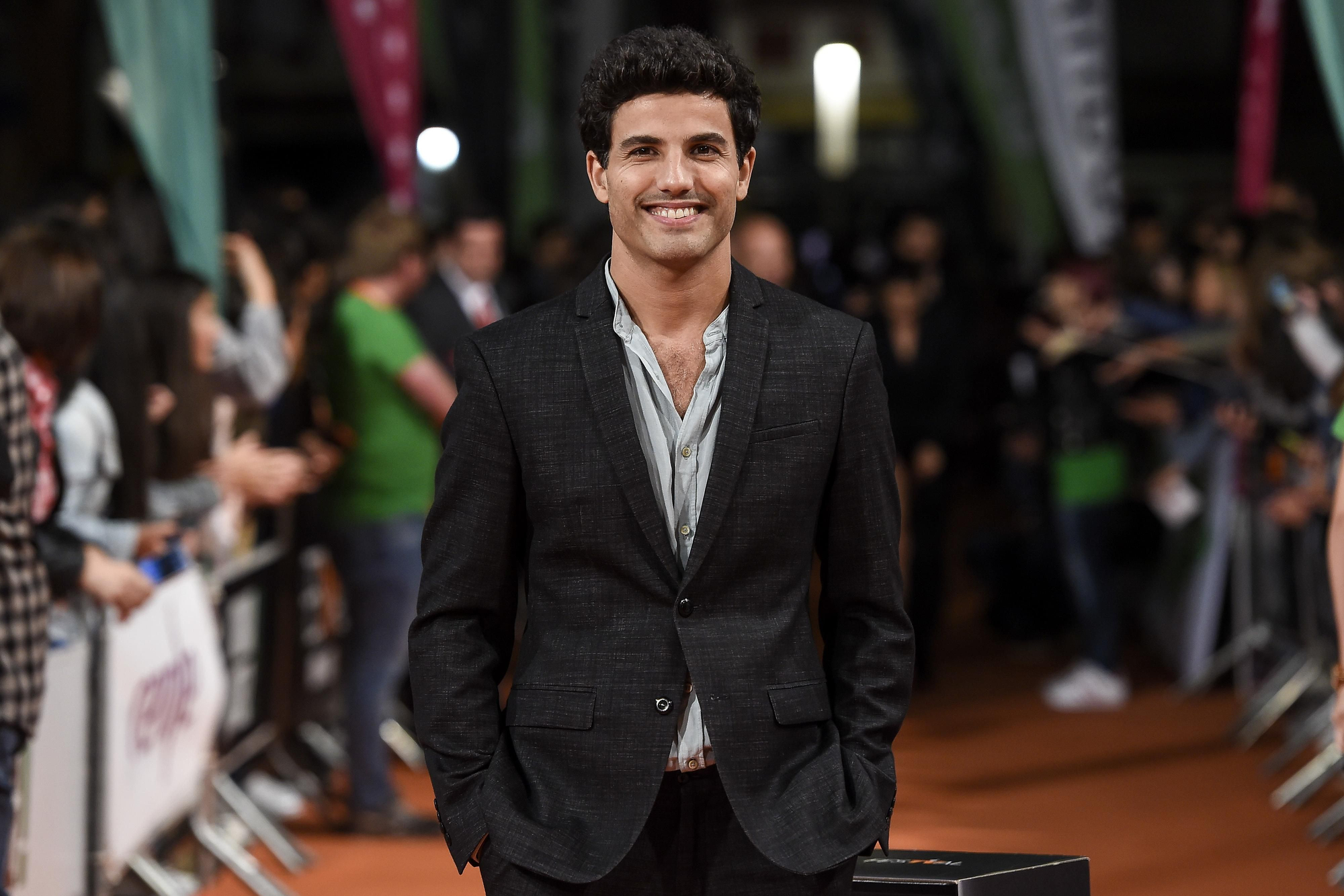 Daniel Lundh durante la presentación de Tiempos de Guerra en el FesTVal de Vitoria