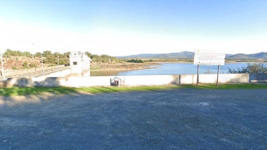 Embalse del Borbollón que alimenta riegos del Alagón en la provincia de Cáceres