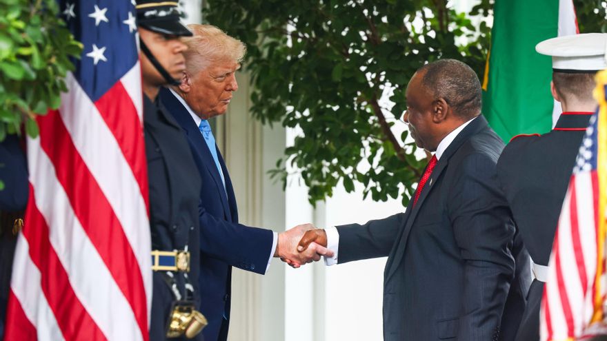 El presidente de Sudáfrica dice que su visita fue un "éxito" pese a discutir con Trump