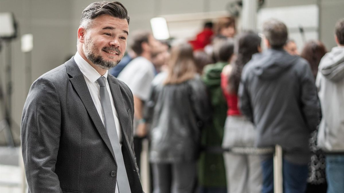 Rufián, esta semana, en el Congreso.