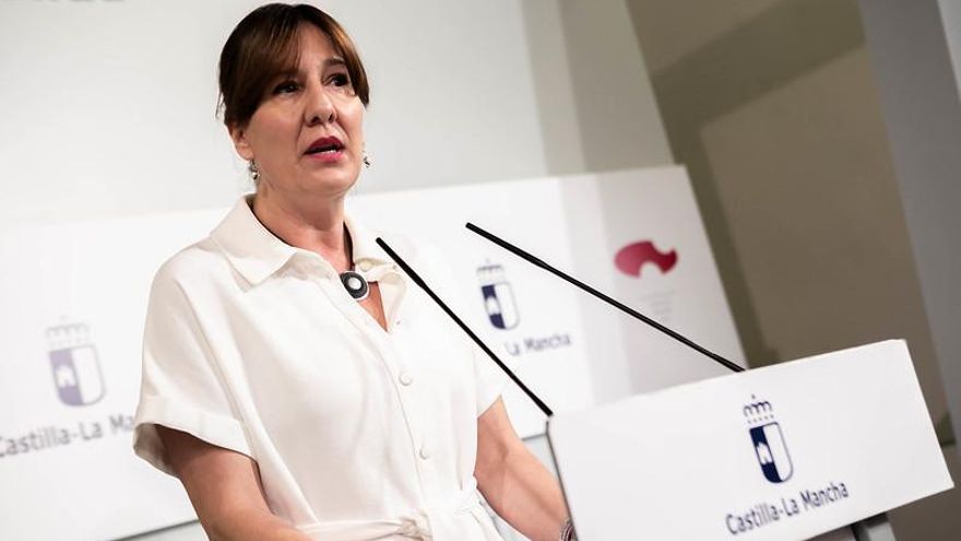 La portavoz del Gobierno de Castilla-La Mancha, Blanca Fernández