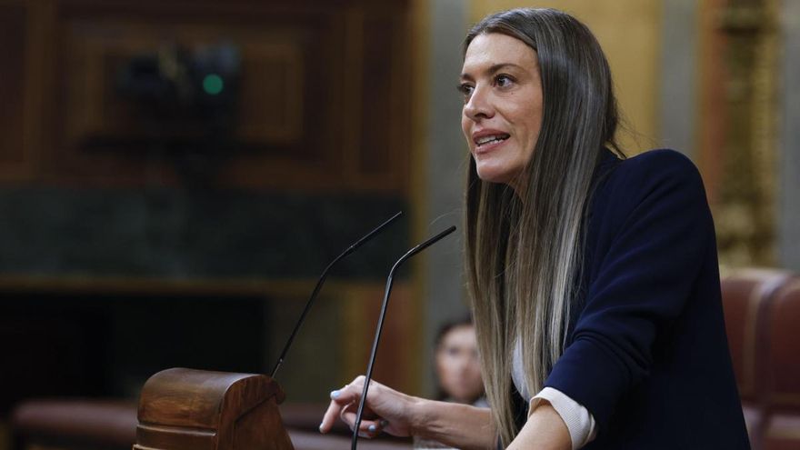 La portavoz de Junts, Míriam Nogueras, interviene en el pleno extraordinario del Congreso celebrado este martes para debatir la convalidación de dos decretos ley.