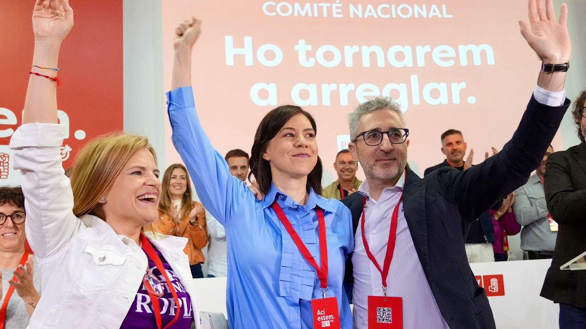 Bernabé, Morant y España, durante el Comité Nacional.