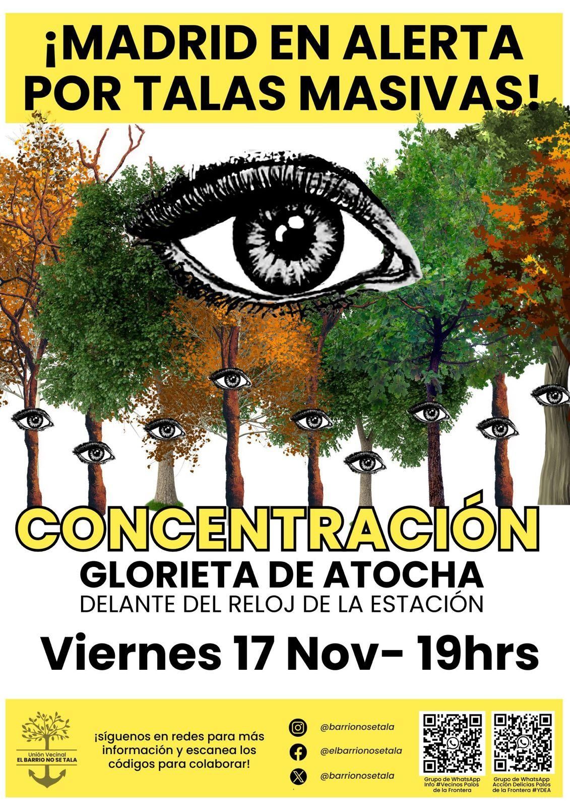 Cartel de la manifestación del 17 de noviembre