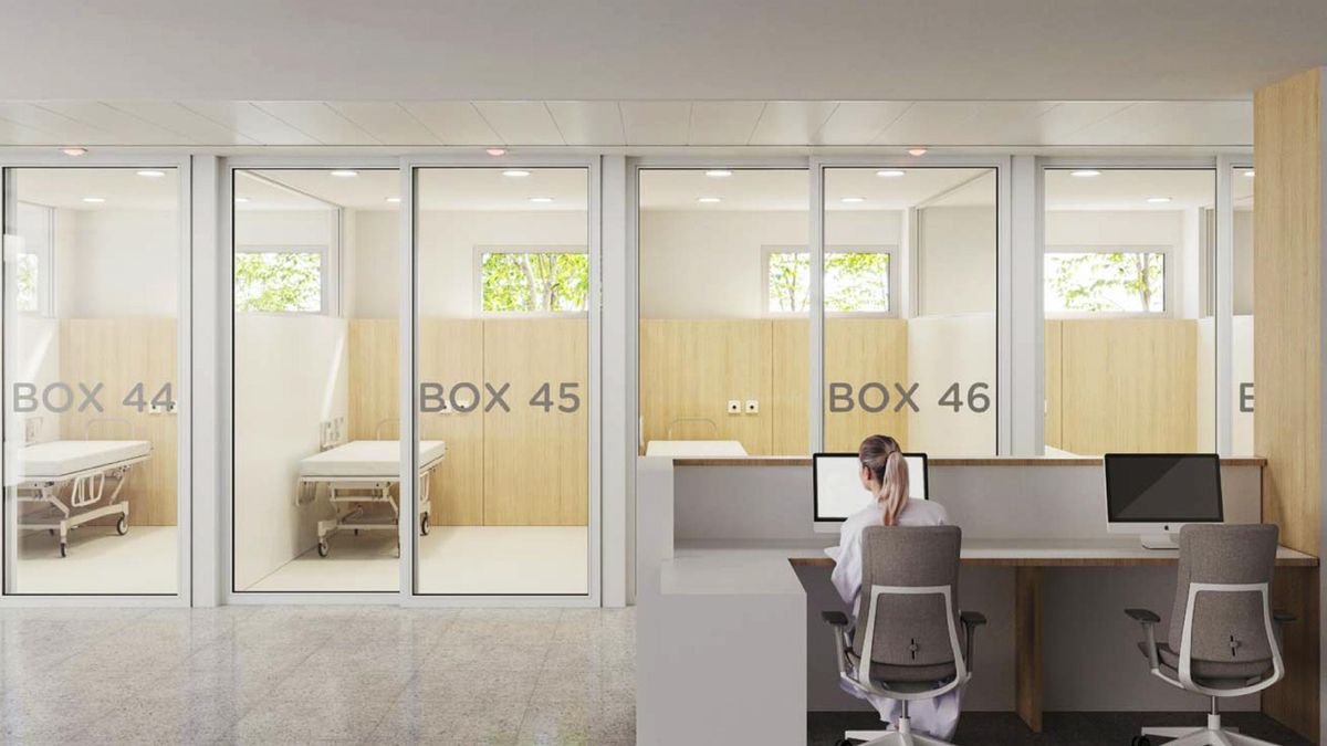 Así serán los nuevos boxes proyectados en Urgencias del Hospital San Pedro de Logroño