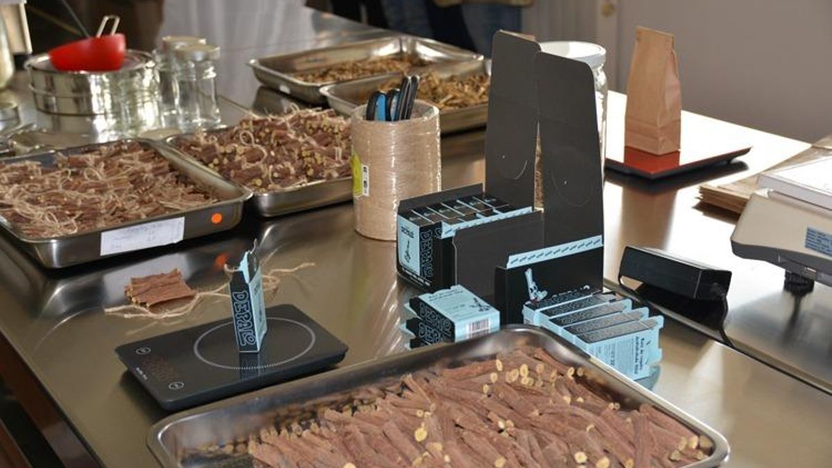 Regaliz en producto y en el obrador