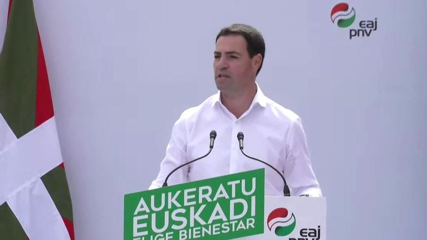 El candidato a lehendakari por el PN, Imanol Pradales