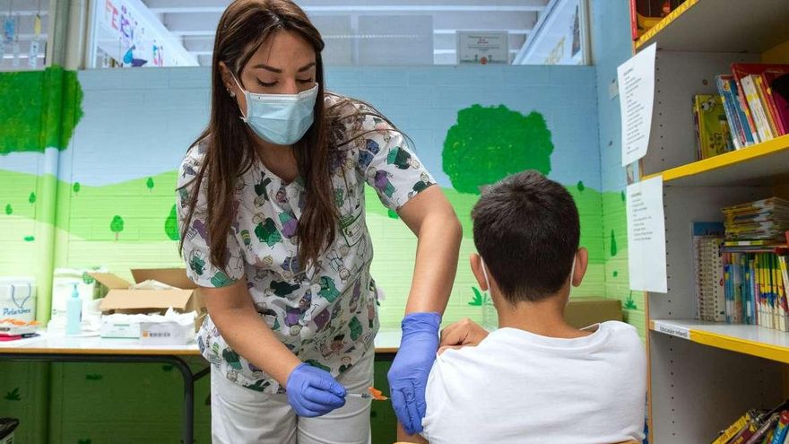 El 85% de los menores de entre 9 y 11 años de Extremadura estará vacunado este miércoles
