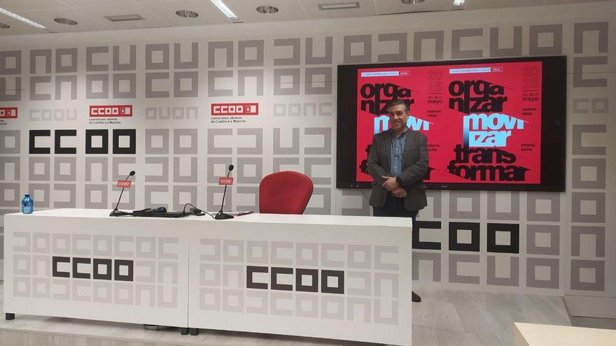 Javier Ortega presenta su candidatura para suceder a Paco de la Rosa al frente de CCOO Castilla-La Mancha