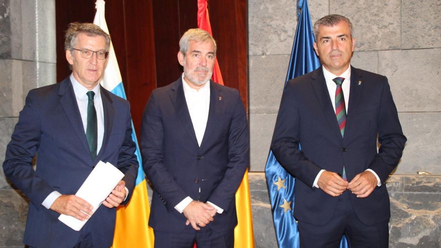 Feijóo y Clavijo pactan un plan contra el “descontrol migratorio” a negociar con el Gobierno tras perder dos meses por el rechazo del PP al cambio legal