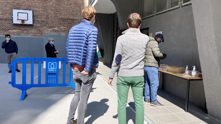 El patio del emblemático Colegio del Pilar, concertado y conocido por formar a la élite madrileña