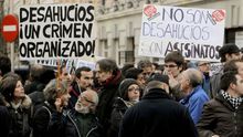 Dos detenidos en la paralización del desahucio de una anciana con alzheimer