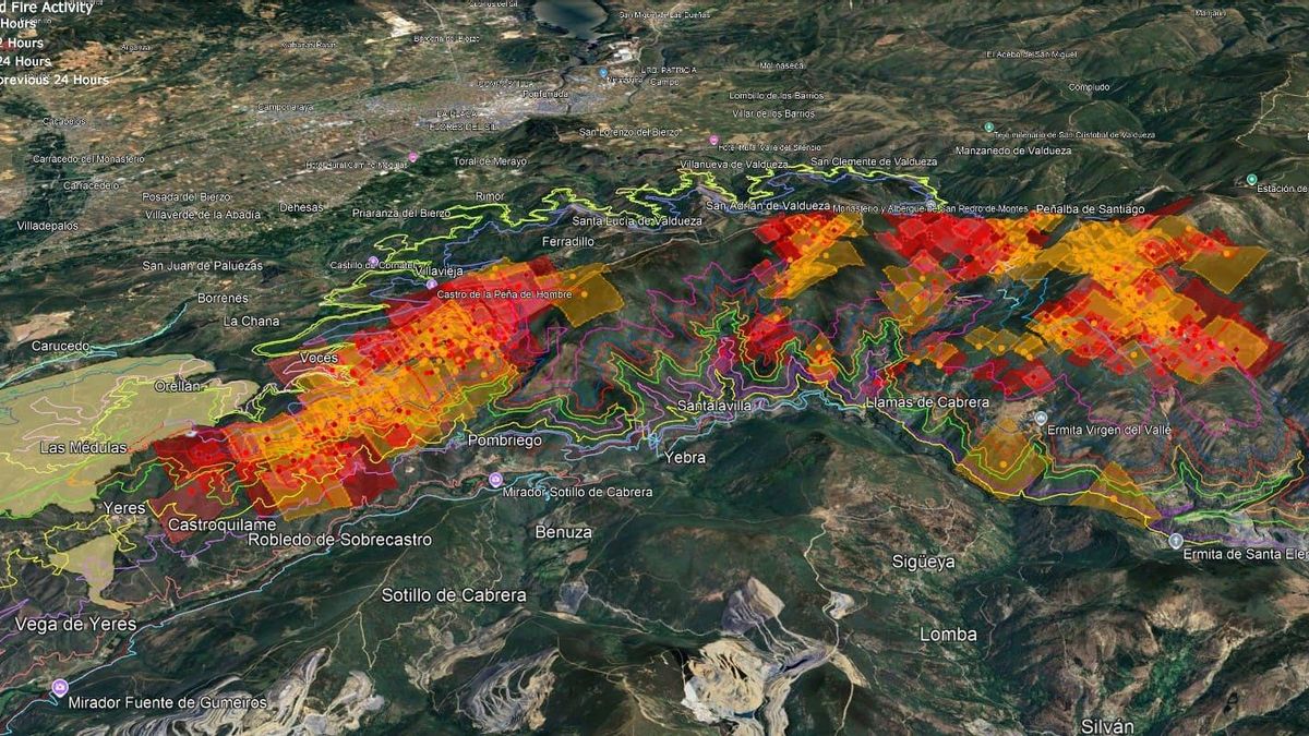 Geólogos de la ULE alertan de las "consecuencias graves" del incendio de Las Médulas en los canales romanos