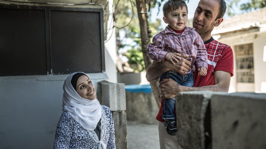 De Líbano a Italia: el traslado humanitario de dos familias de refugiados, en imágenes