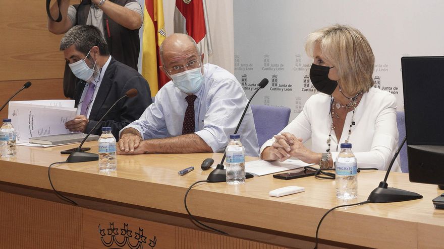 Manuel Mitadiel, Francisco Igea y Verónica Casado.