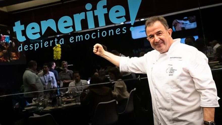 Martin Berasategui, en el stand de Tenerife
