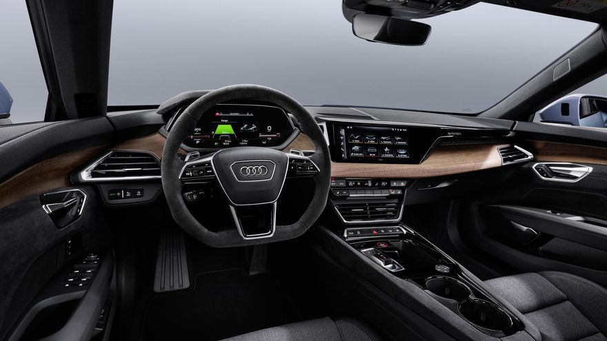 Habitáculo del Audi e-tron GT.